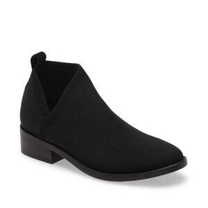 EILEEN FISHER Davie Stretch Knit Black Ankle Bootie 9.5